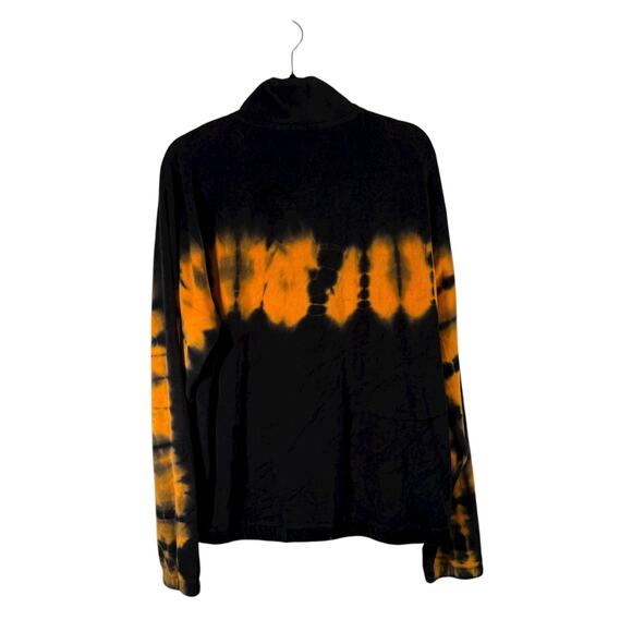 Teddy Fresh Orange Black Tie Dye Velour Full Zip Jacket Halloween NEW Size XL - Picture 7 of 8